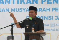 Wakil Gubernur Jambi Abdullah Sani menghadiri pelantikan BMPS Provinsi Jambi