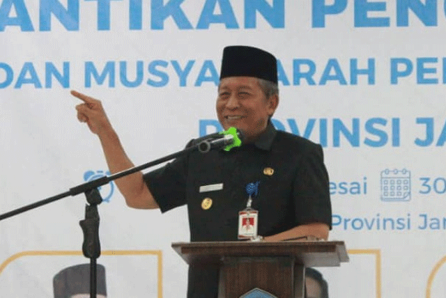 Wakil Gubernur Jambi Abdullah Sani menghadiri pelantikan BMPS Provinsi Jambi