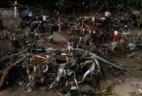 Foto udara rumah-rumah yang hancur tersapu banjir besar akibat Topan Kalmaegi di Talisay, Cebu, Filipina, Rabu (5/11/2025). Foto: Eloisa Lopez/REUTERS
