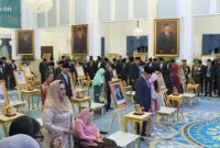 Suasana penganugerahan gelar Pahlawan Nasional 2025 di Istana Negara, Jakarta Pusat,Senin (10/11/2025).
 Foto: Youtube/Sekretariat Presiden