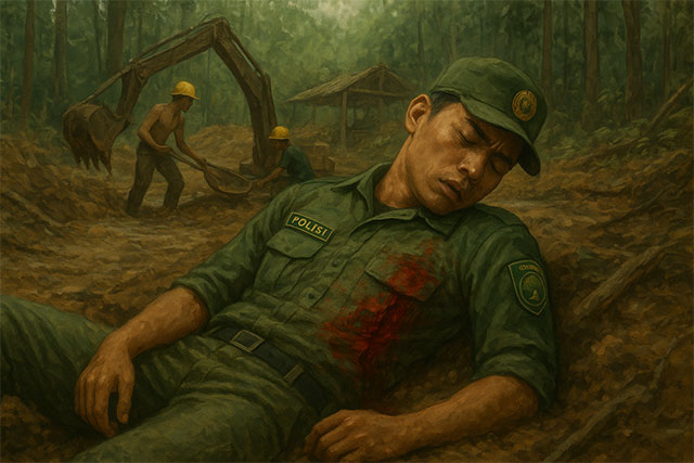 ilustrasi Polisi Kehutanan Ahli Muda