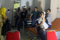 Korban luka insiden ambruknya SMKN 2 Gunung Putri, Senin (3/11/2025) dok Istimewa
