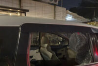 Mobil wartawan Kompas yang dibobol maling. Foto: Dok. Istimewa
